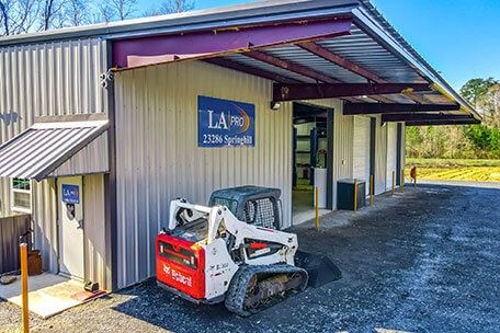 LA Pro Facility with bobcat machine 